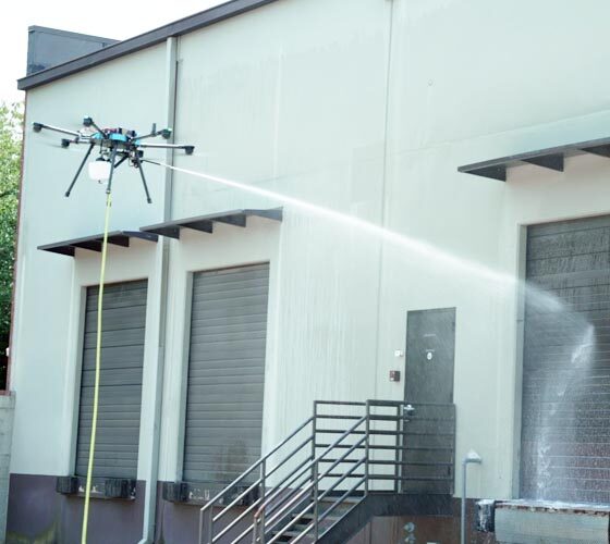 Exterior-drone-washing