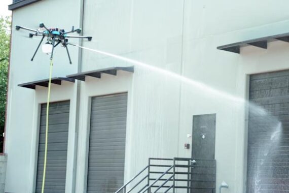 Exterior-drone-washing